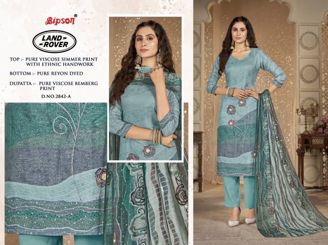 Land Rover 2842 By Bipson Pure Viscose Printed Dress Material Wholesalers In Delhi